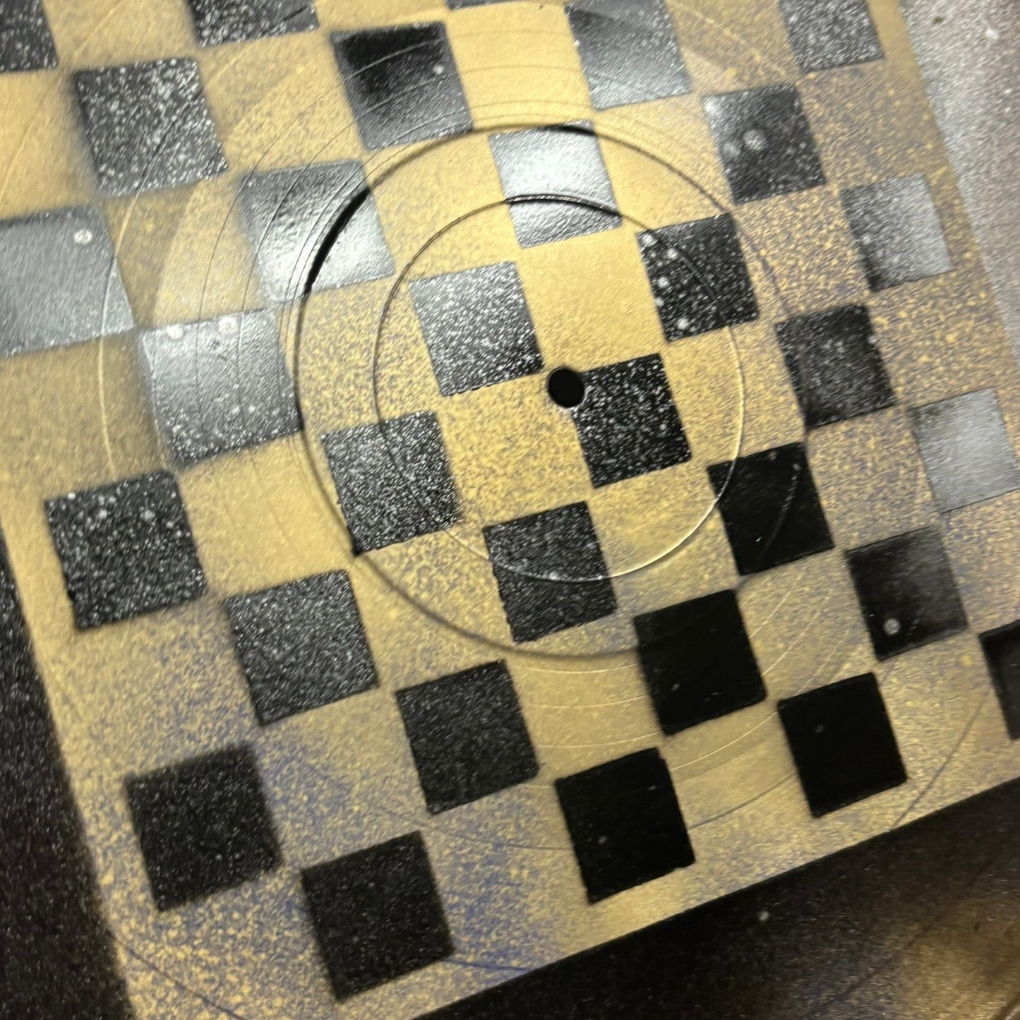 Golden Black - Vinyl Chess Board