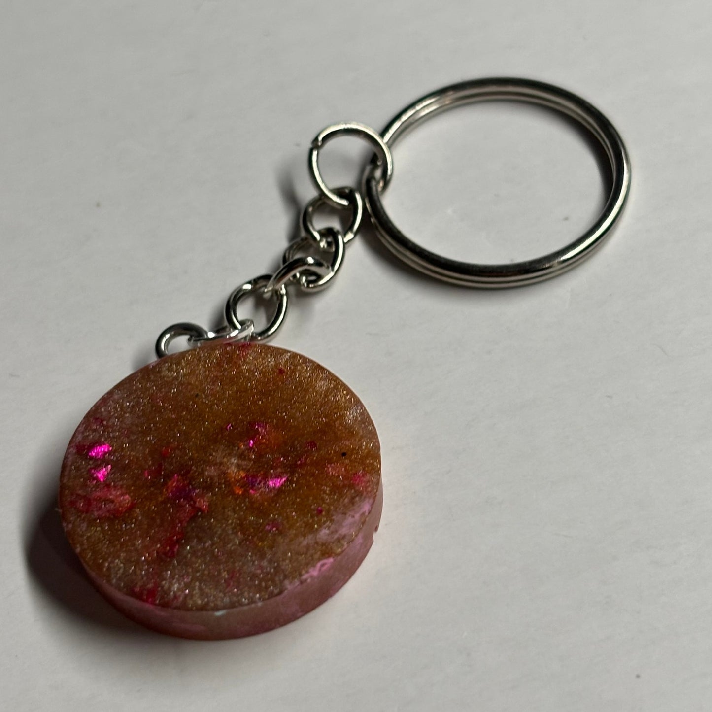 Classy Pink - Handmade Resin Keychain