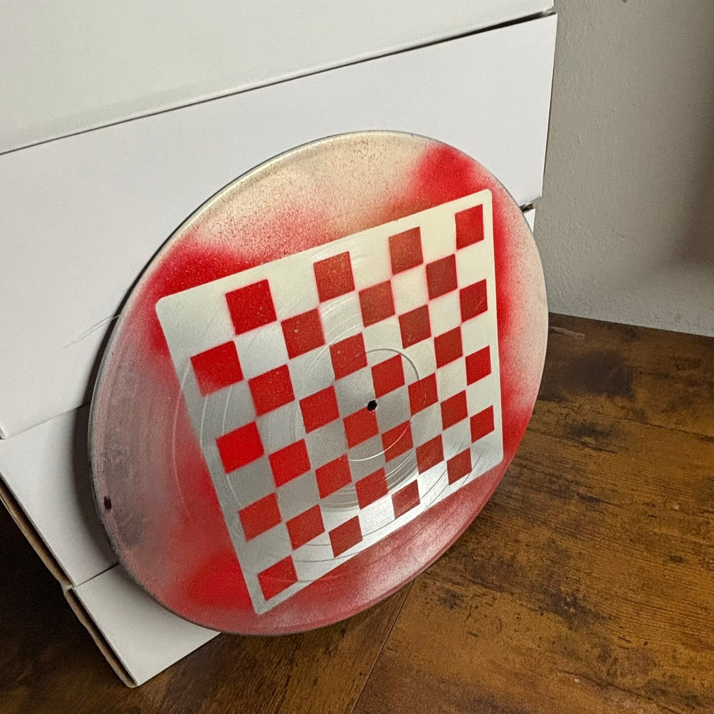 Chrome Red - Vinyl Chess Board