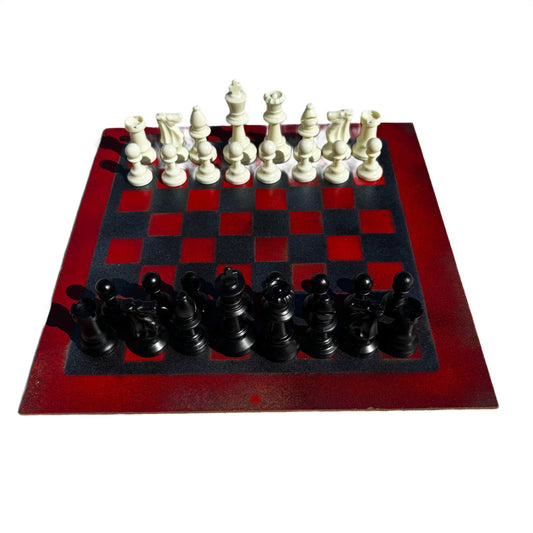 Emperor's Red - Painted Chess Set