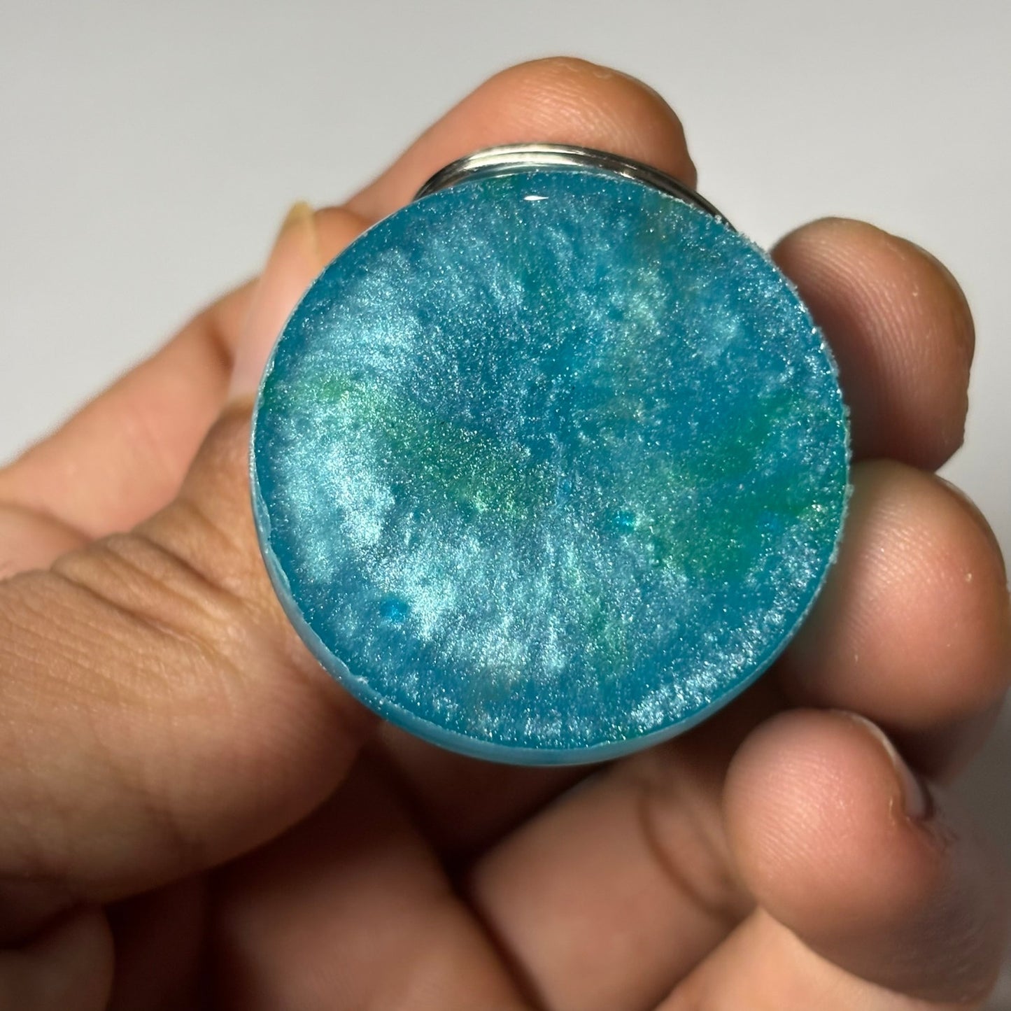 Color Swirl Pawn - Handmade Resin Keychain - Large Edition