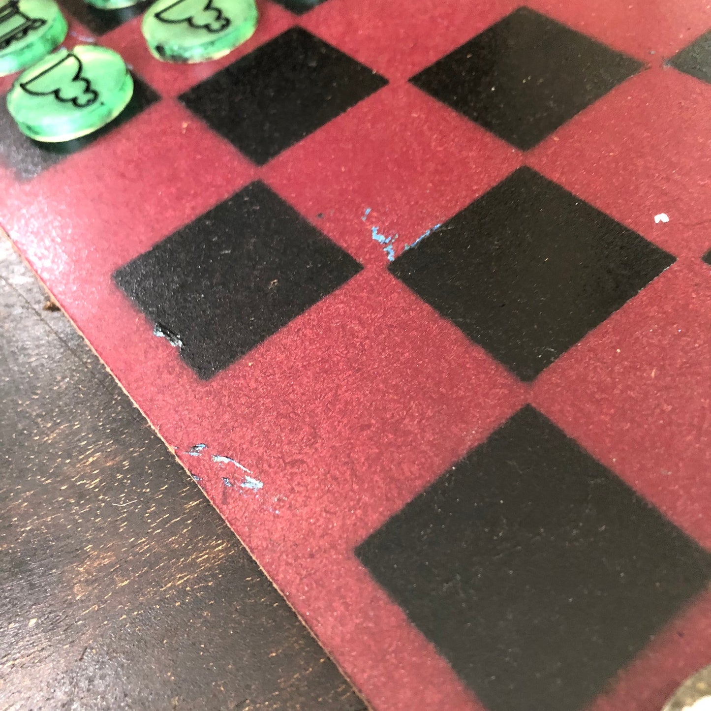 Alien Red- Painted Chess Set
