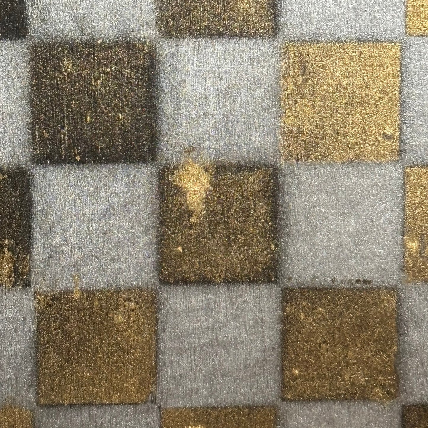 Silver Golden Hue - Painted Thin Wooden Chess Board