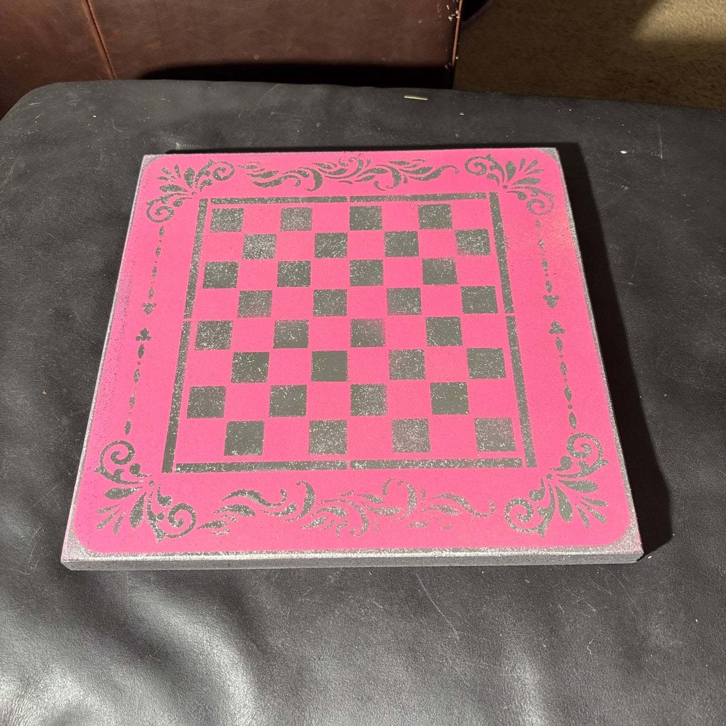 Chrome Pink - Painted Chess Set