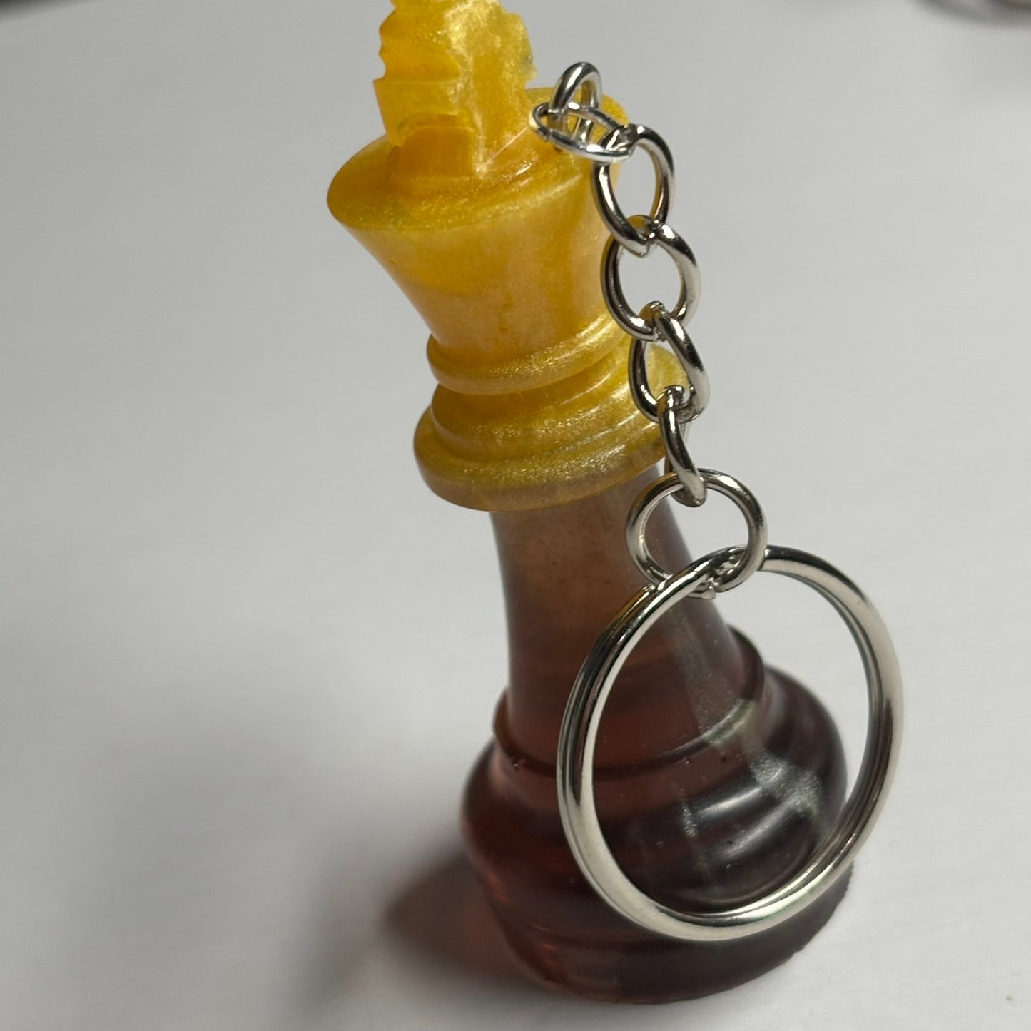 Yellow Coffee King - Handmade Resin Keychain
