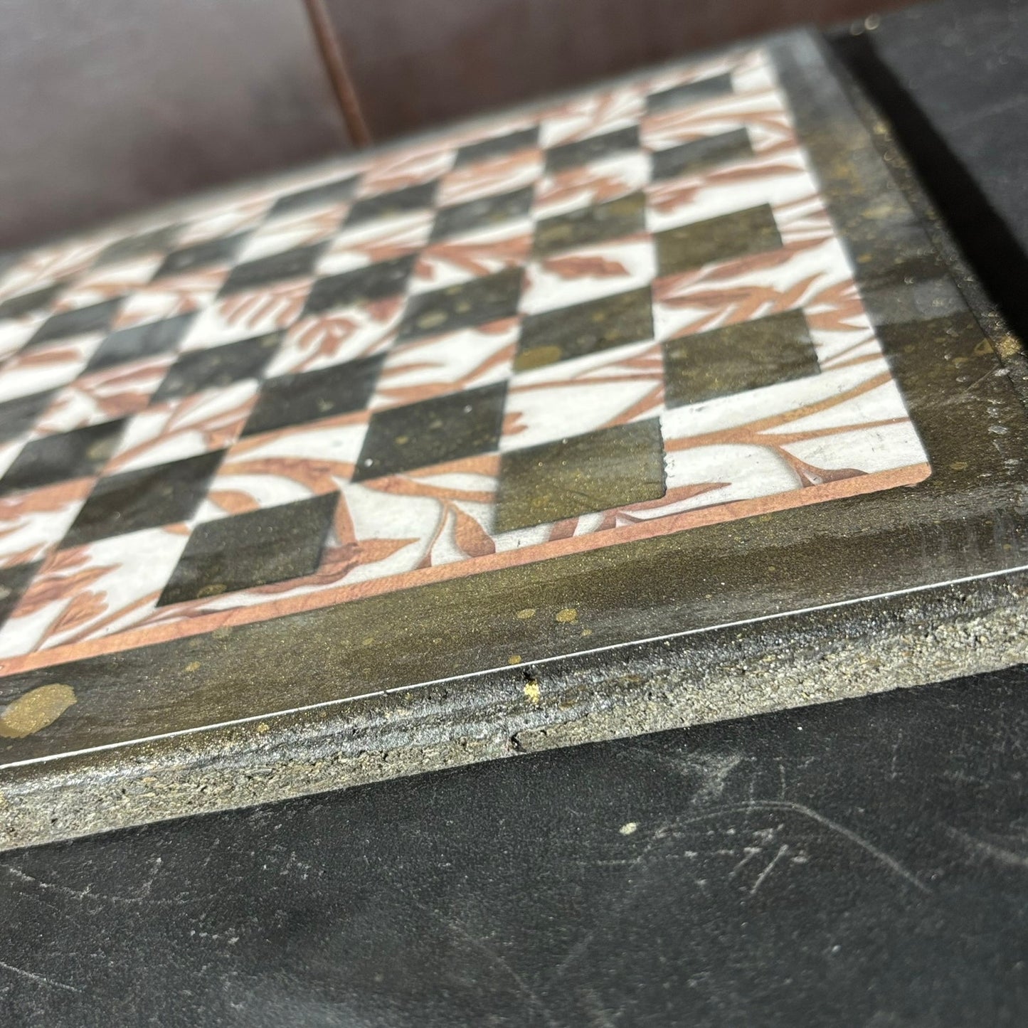 Golden Brown - Scrapbook Chess Board