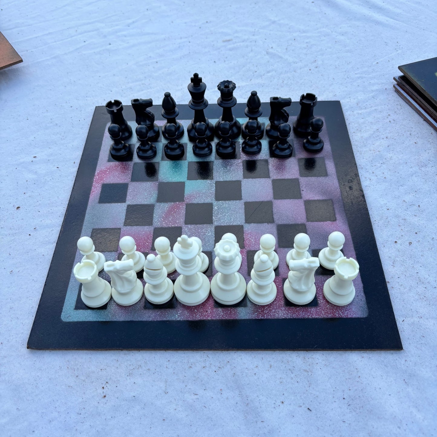 Metallic Space - Painted Chess Set