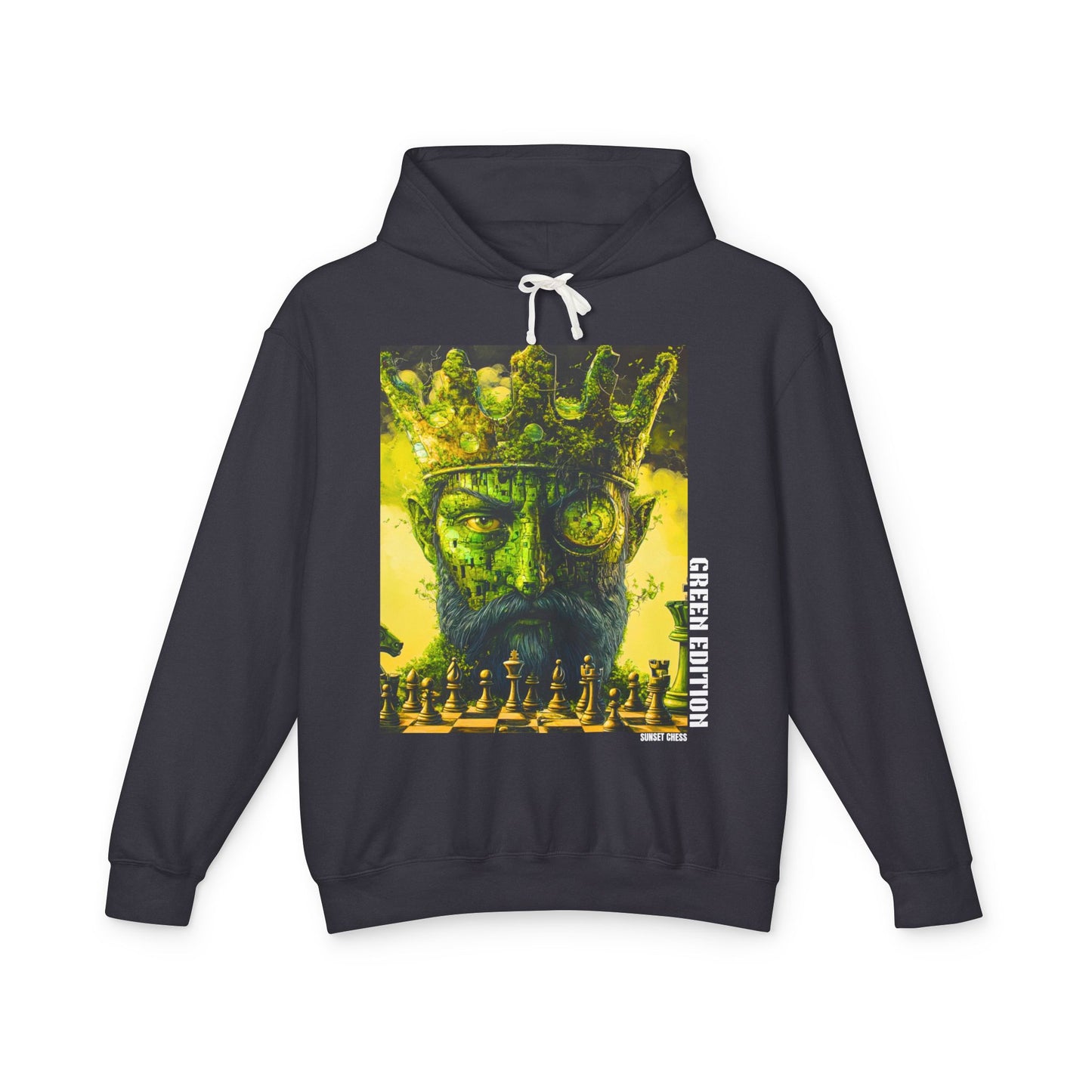 The Green Chess King - Black Hoodie