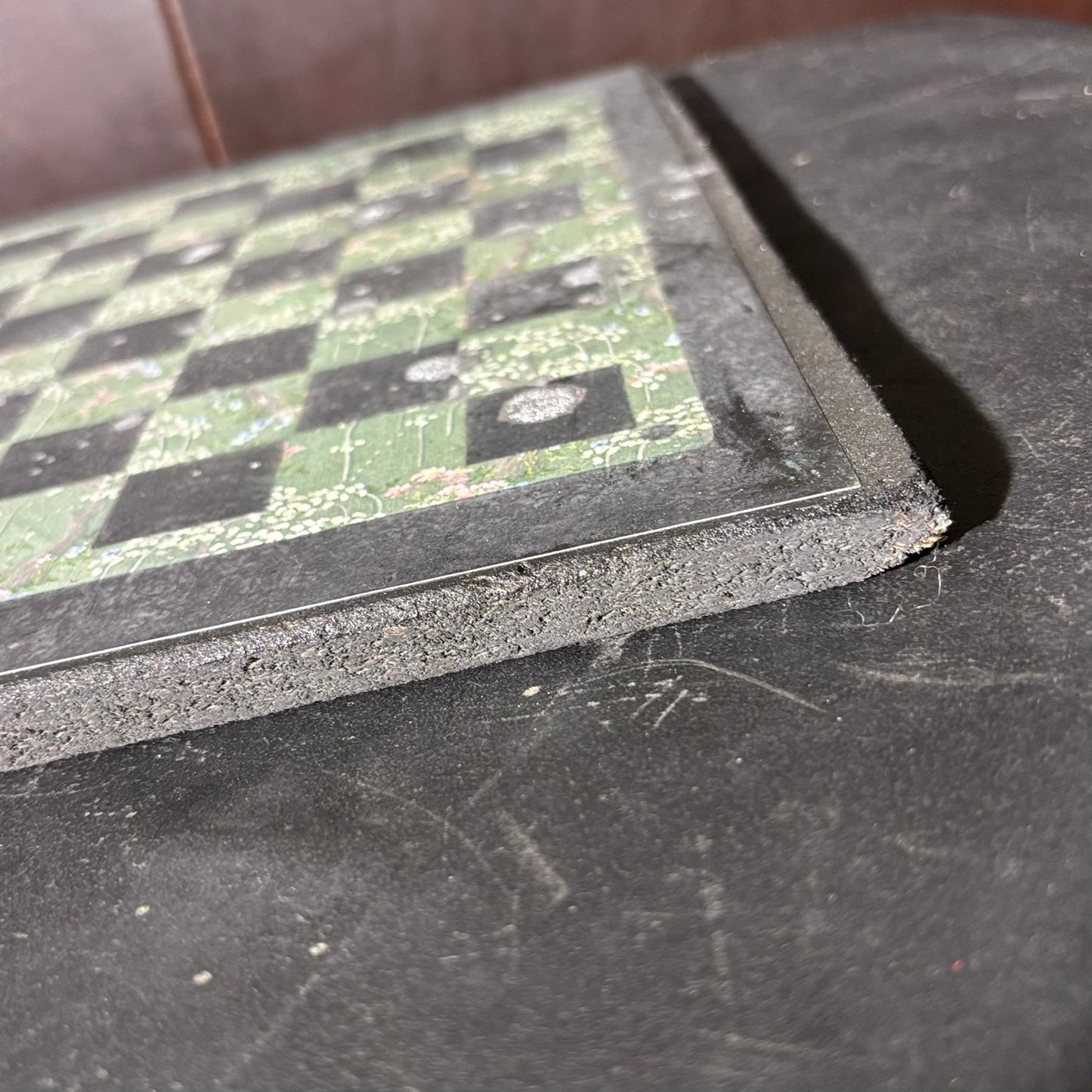 Vintage Green - Scrapbook Chess Board