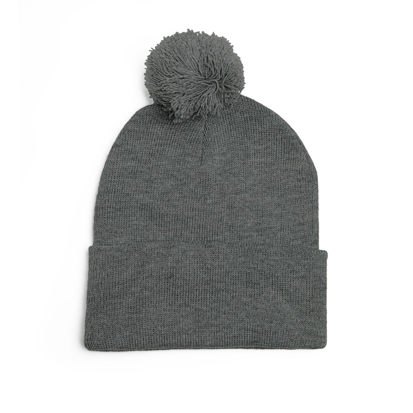 Sunset Chess - Dark Gray Pom Pom Beanie