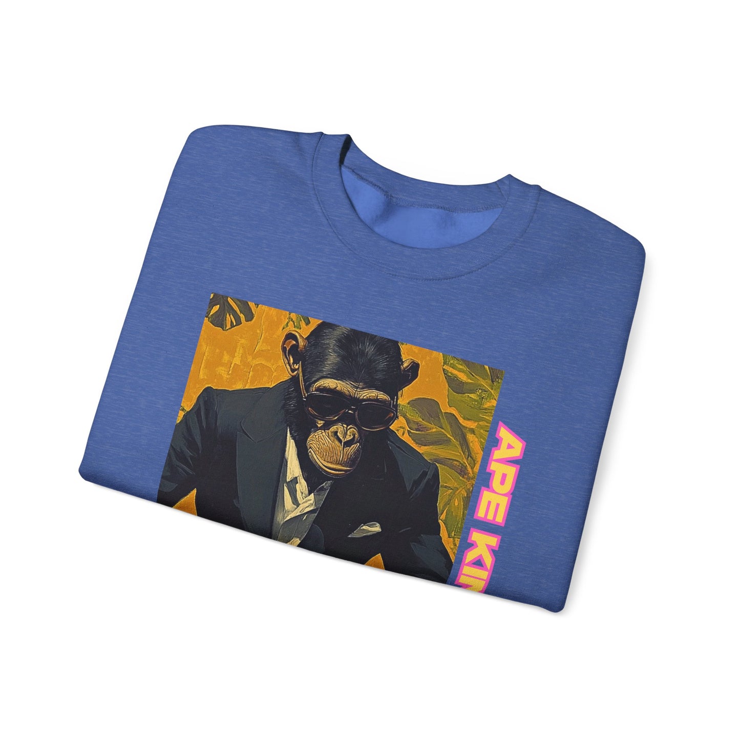 Tuxedo Chimp - Sport Royal Blue Chess Crewneck Sweater