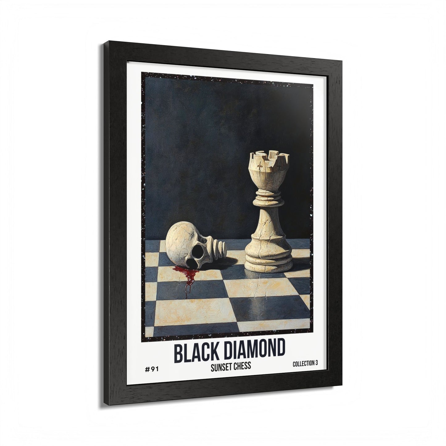 Black Diamond - Collection 3 Card #91 - Sunset Card Poster Framed 12"x16"