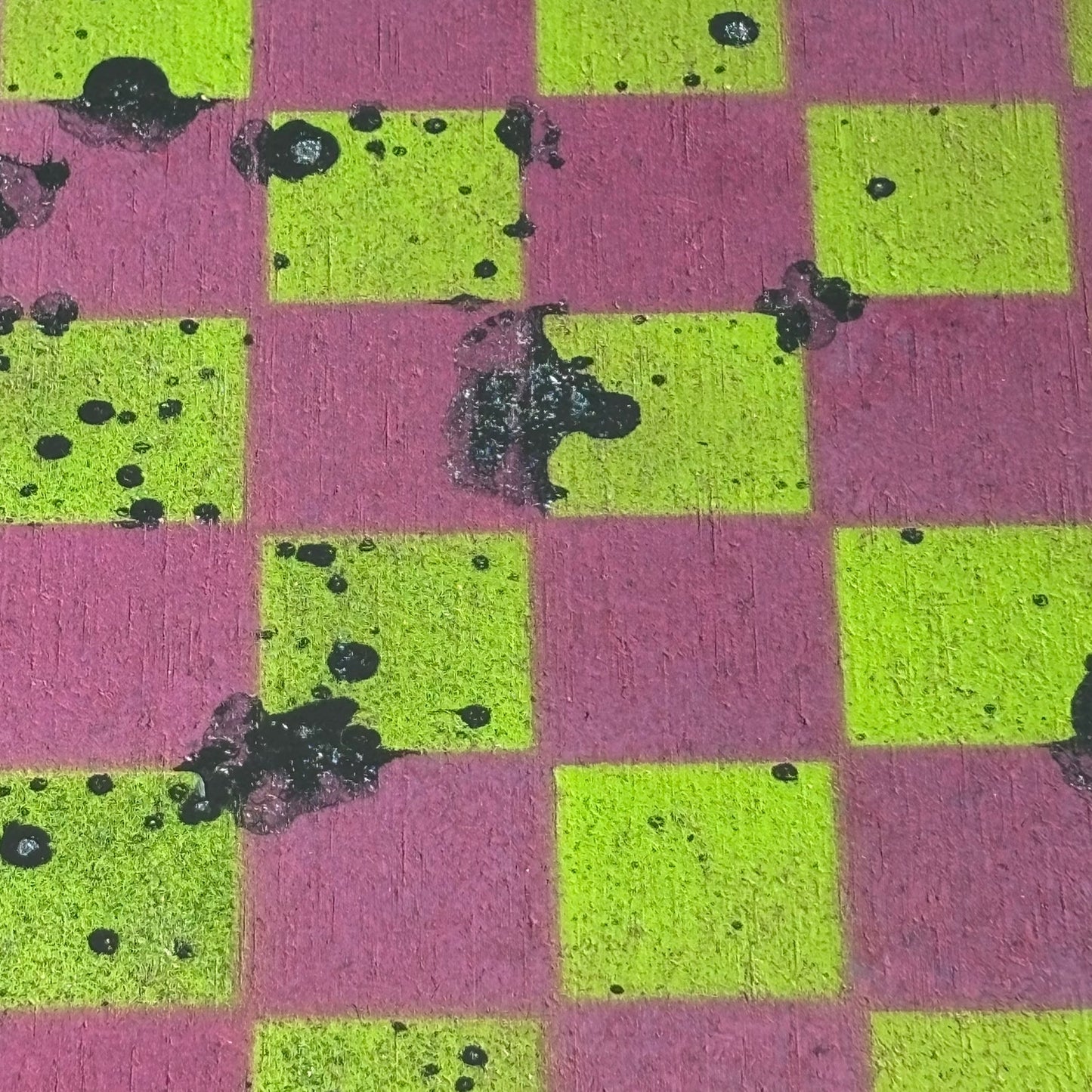 Classy Pink Neon Green- Painted Chess Set
