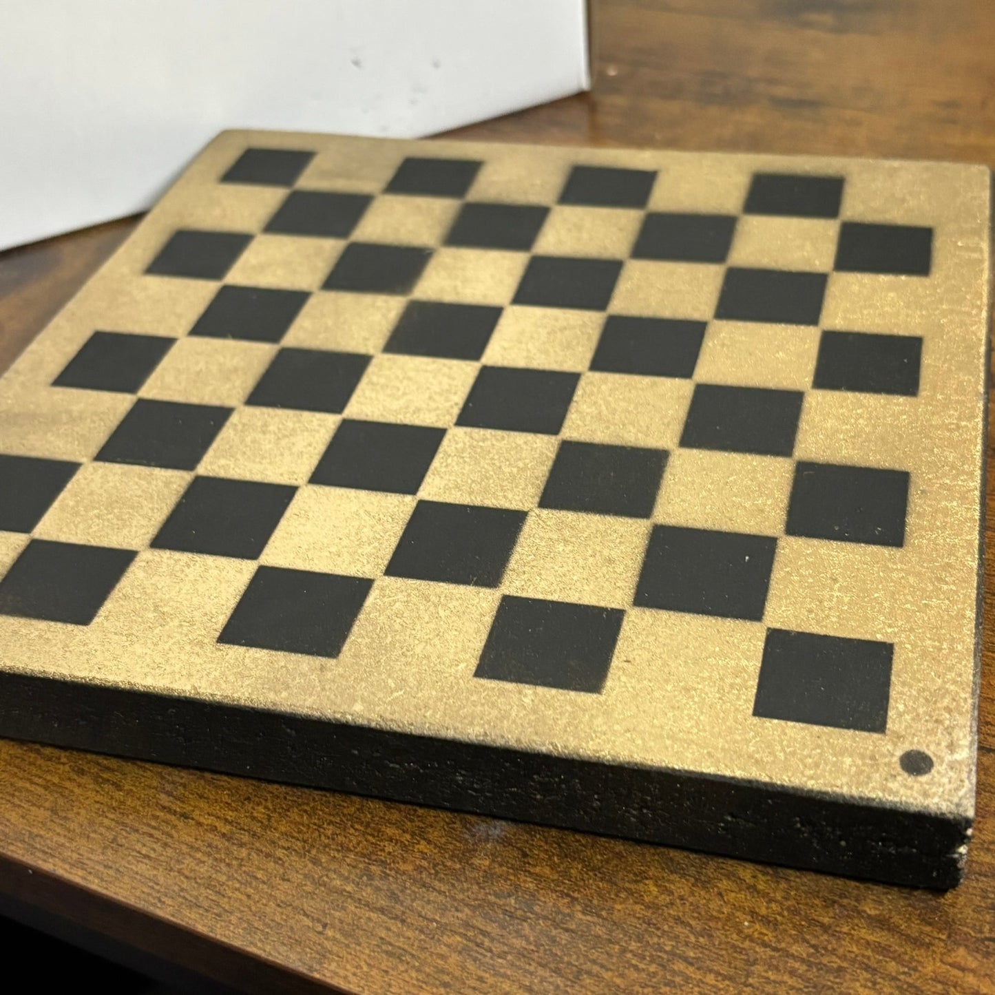 Golden Black - Painted Double Sided Chess Board