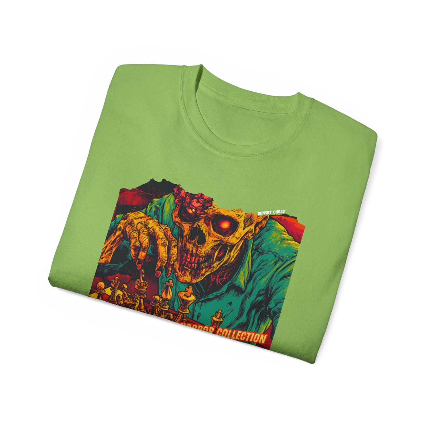 Bone Chilling Chess - Lime Green Chess T Shirt