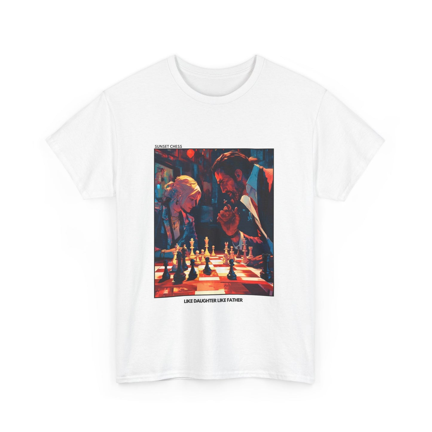 Like Daughter Like Father - White Chess T Shirt