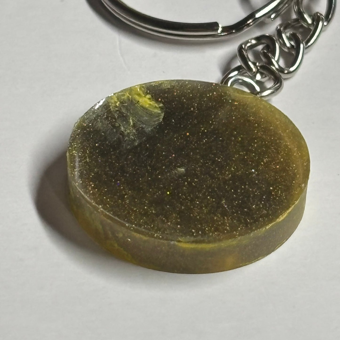 Swamp Yellow Bishop - Handmade Resin Keychain - Flat Edition