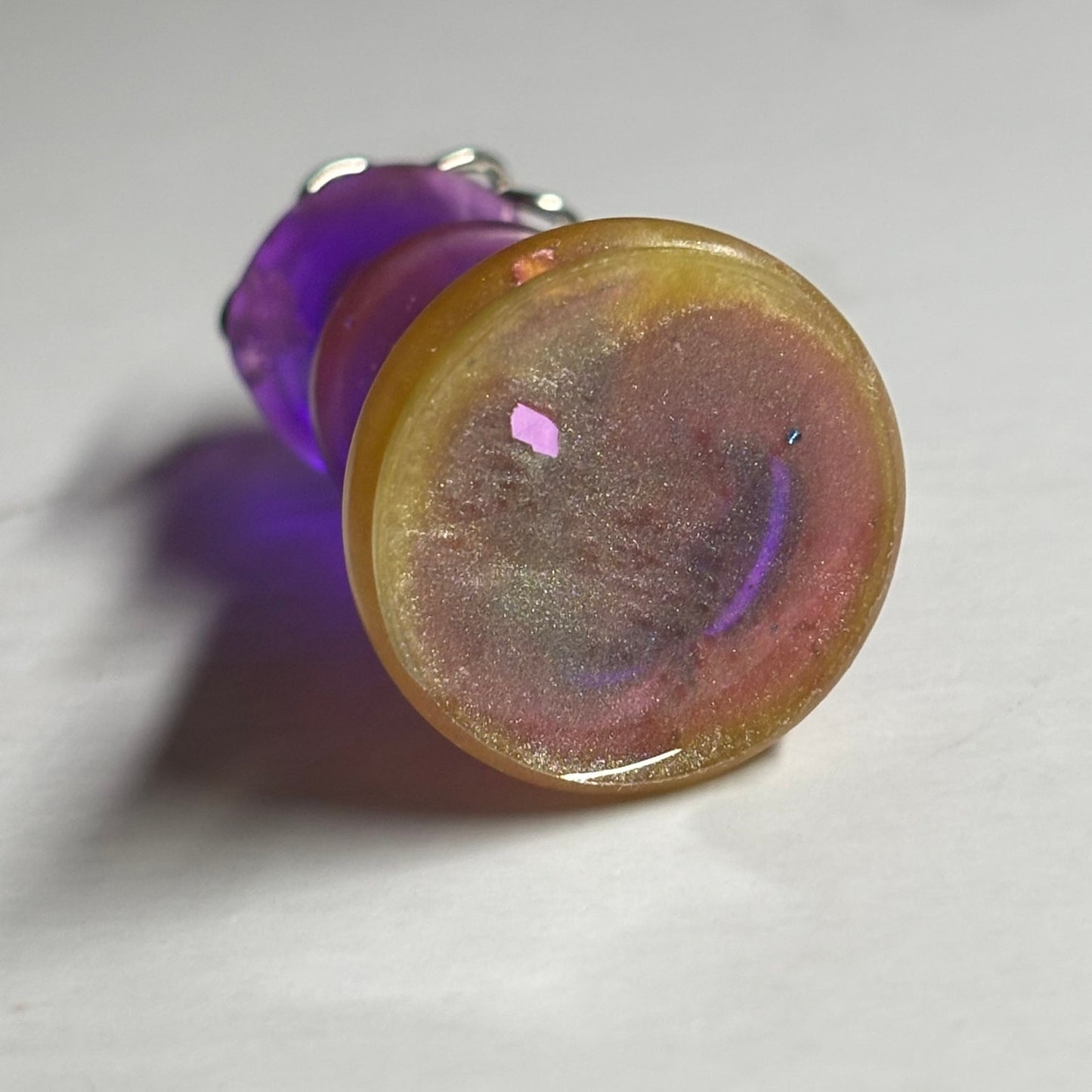 Vivid Purple King - Handmade Resin Keychain