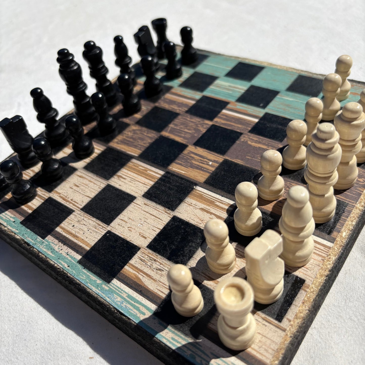Seaside Wood Design - Scrapbook Chess Set