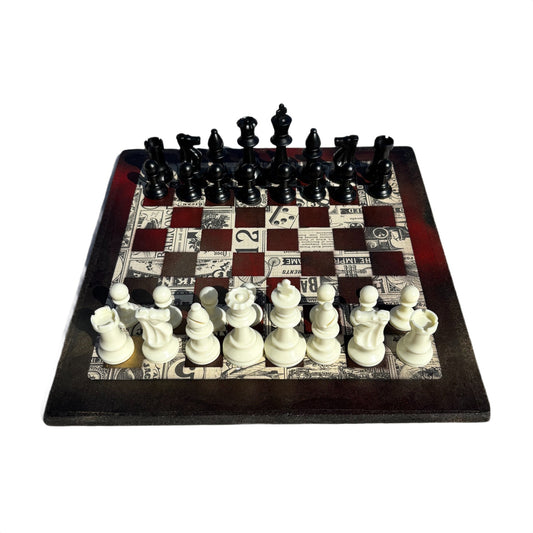 Vintage Casino - Scrapbook Chess Set