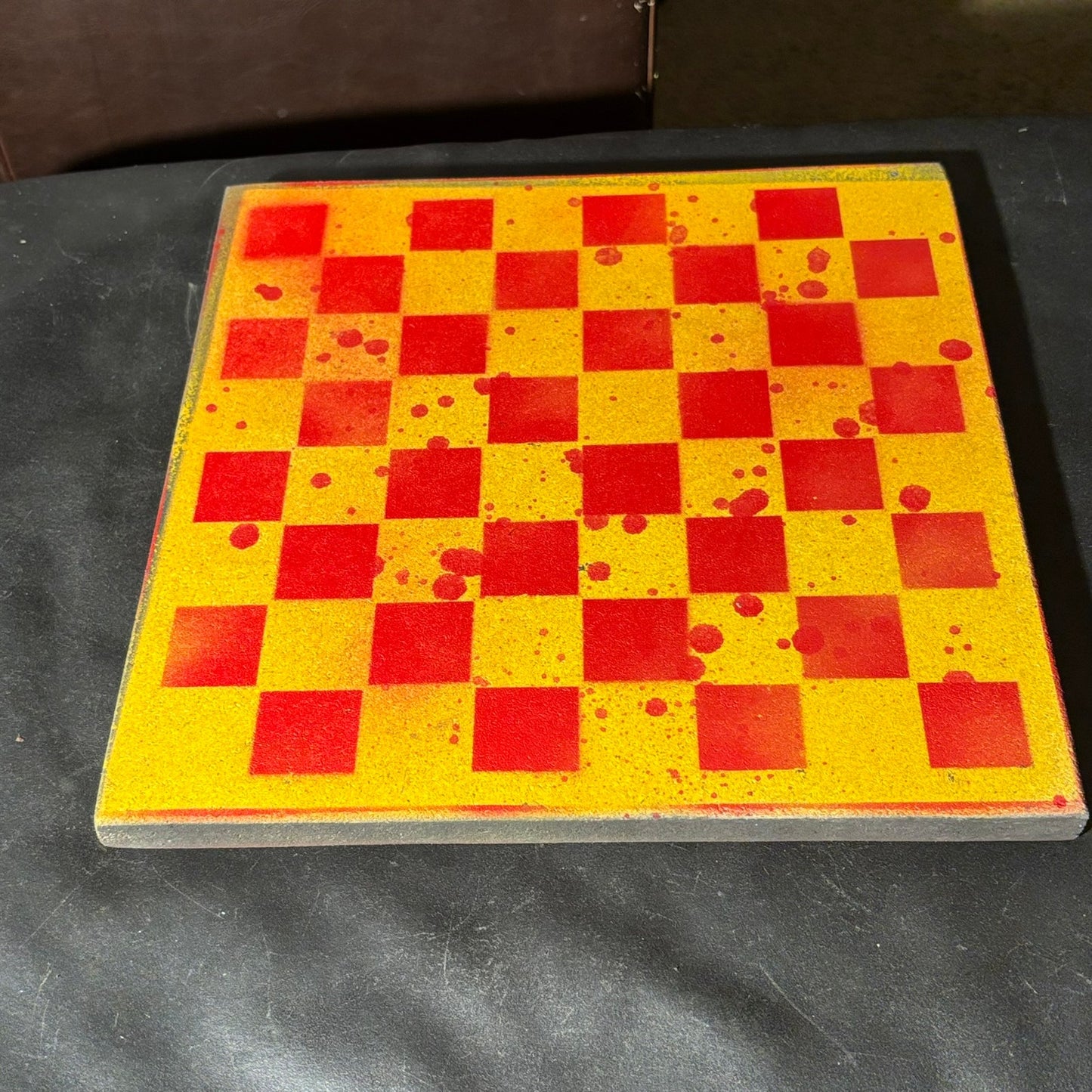 Spartan Golden Red - Painted Chess Set