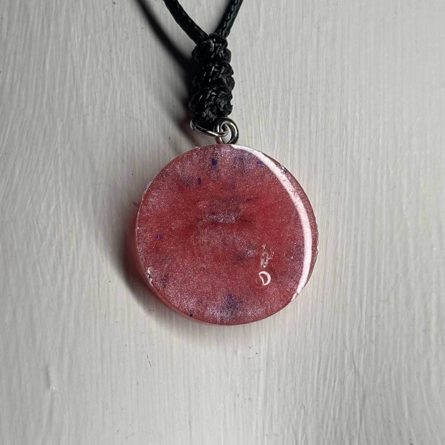 Cool Pink Rook - Handmade Resin Chess Necklace