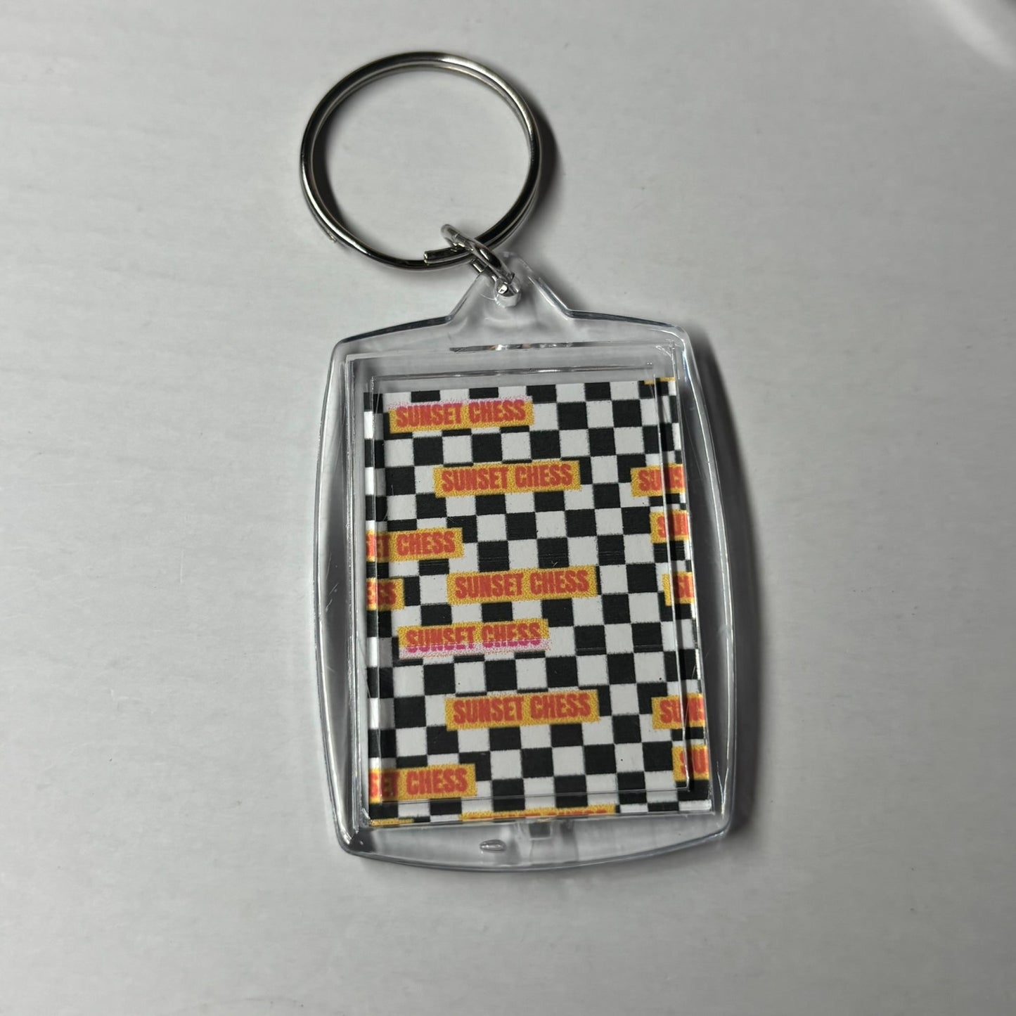 Kings Chimp - Sunset Chess Photo Keychain