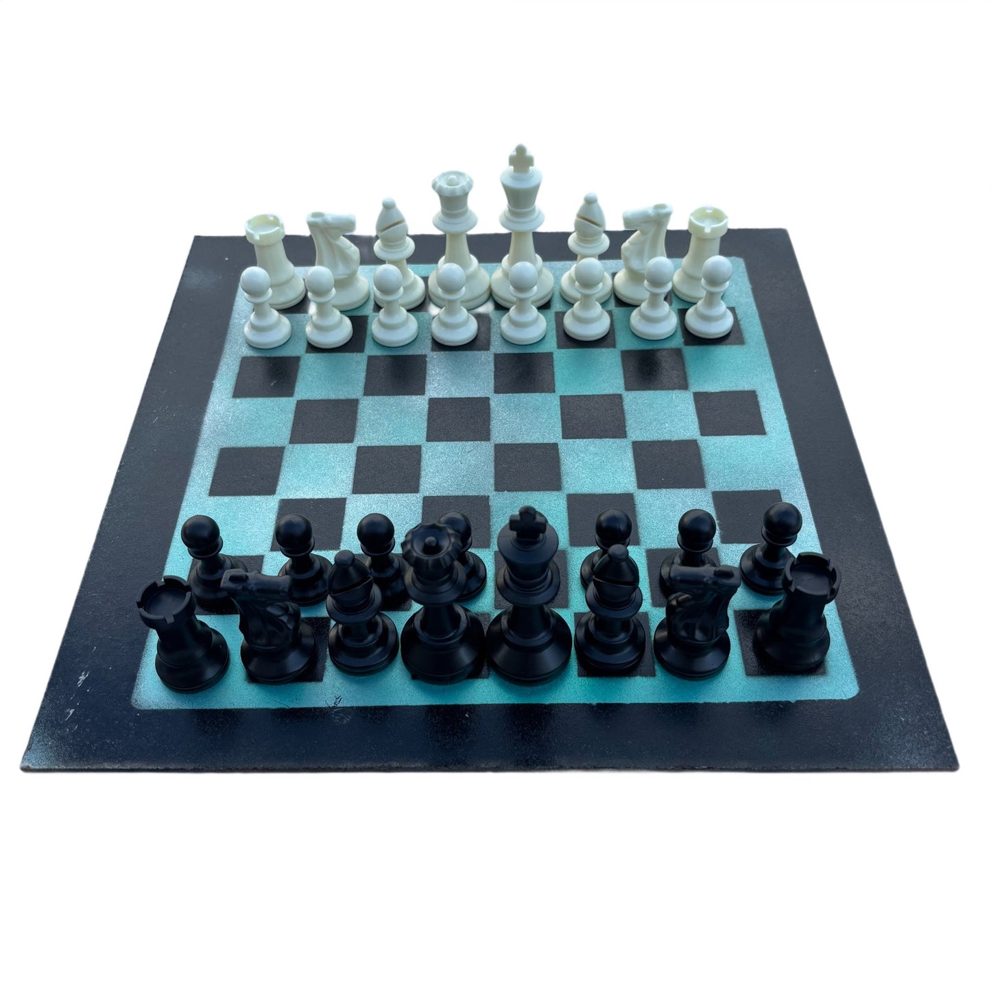 Mint Green - Painted Chess Set
