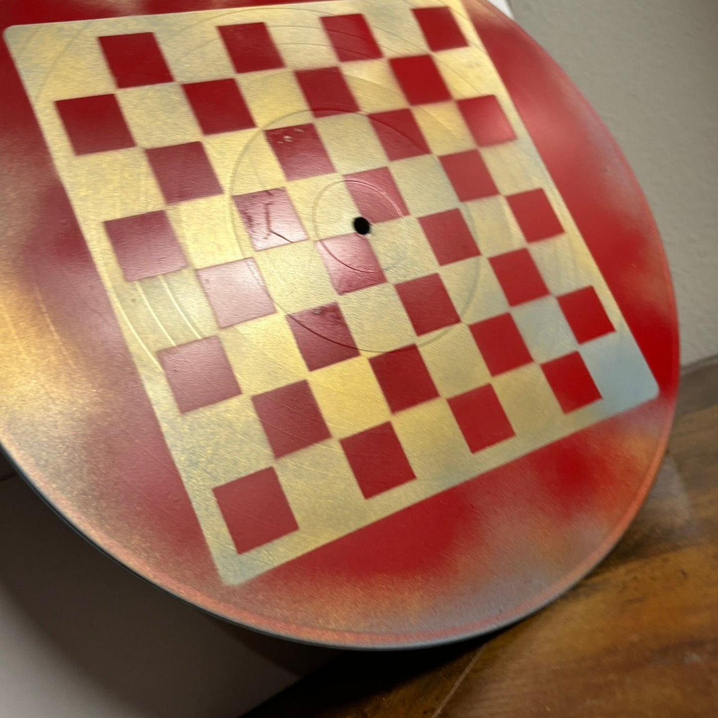 Cherry Red Mist - Vinyl Chess Board
