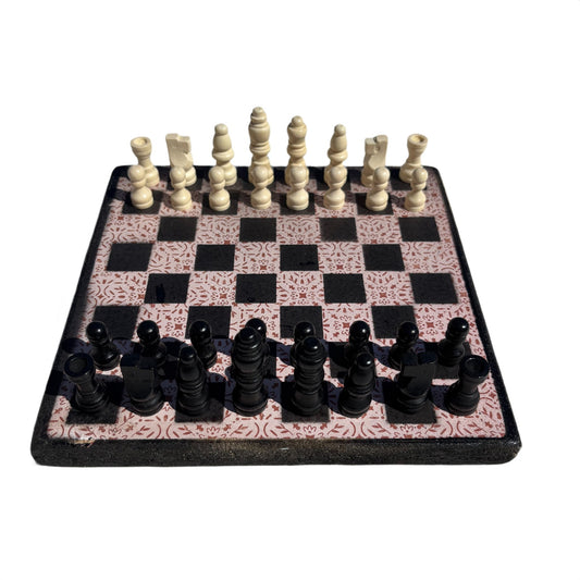 Vintage Cream - Scrapbook Chess Set