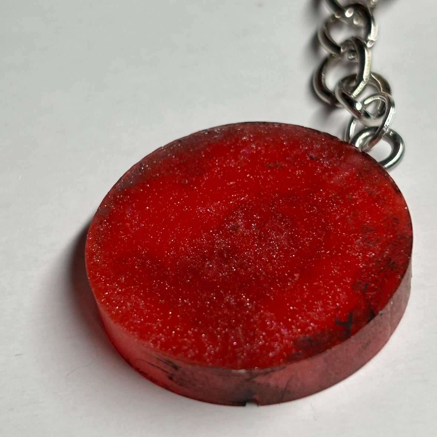 Solid Red Bishop - Handmade Resin Keychain