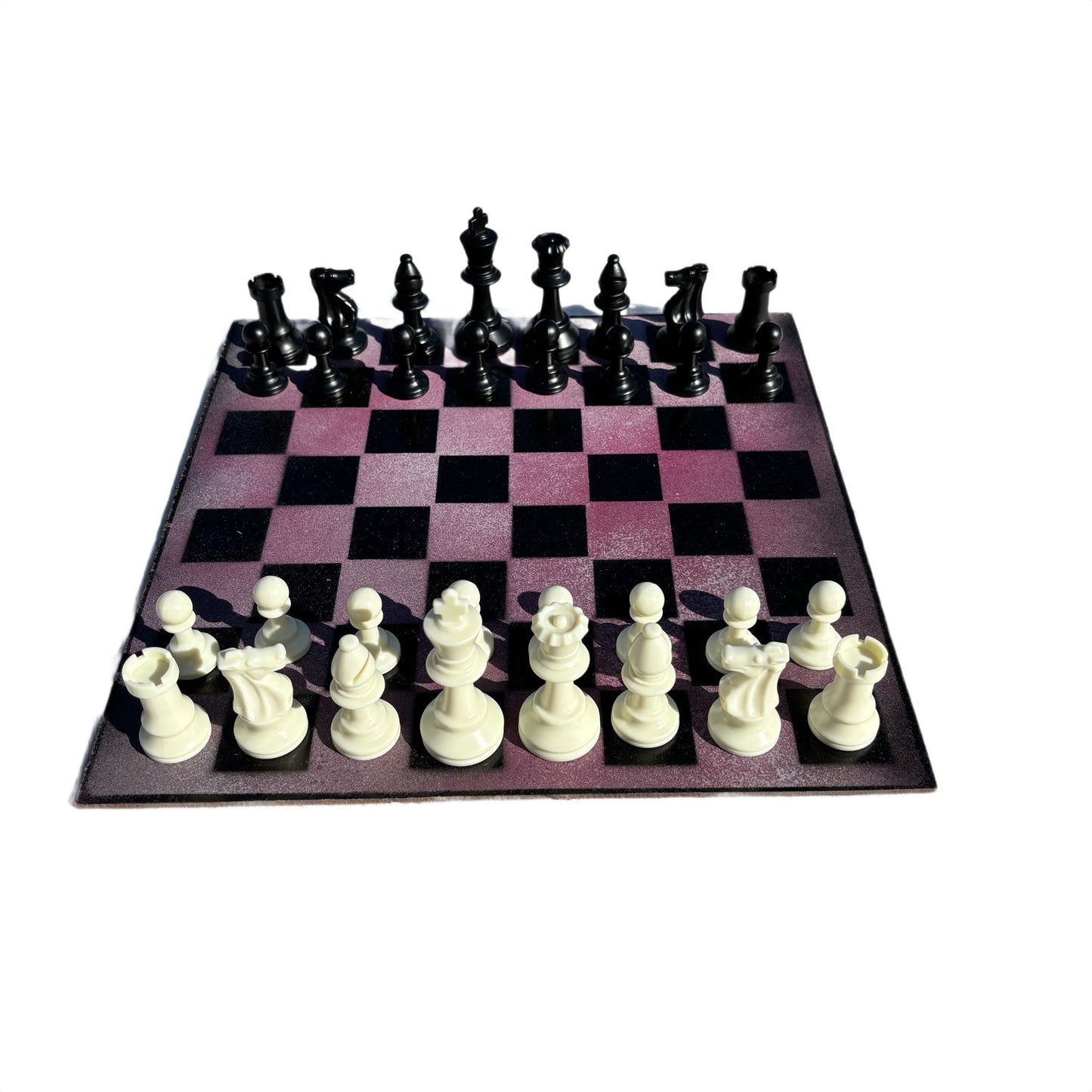 Pink Mist - Painted Chess Set