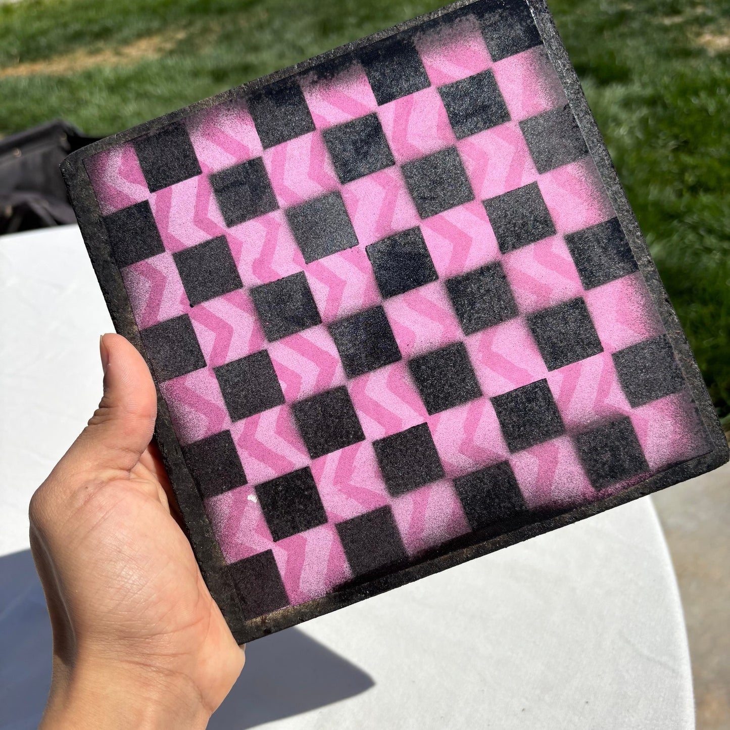 Pink Design - Scrapbook Chess Set