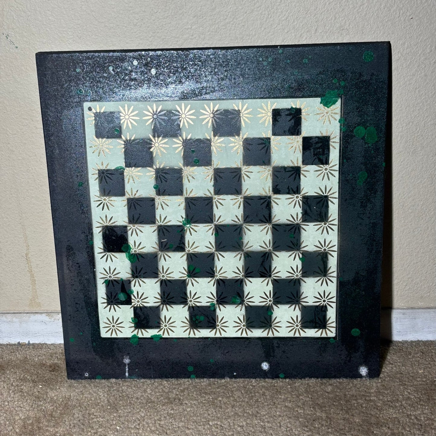 Green Overdrive - Large Scrapbook Chess Board