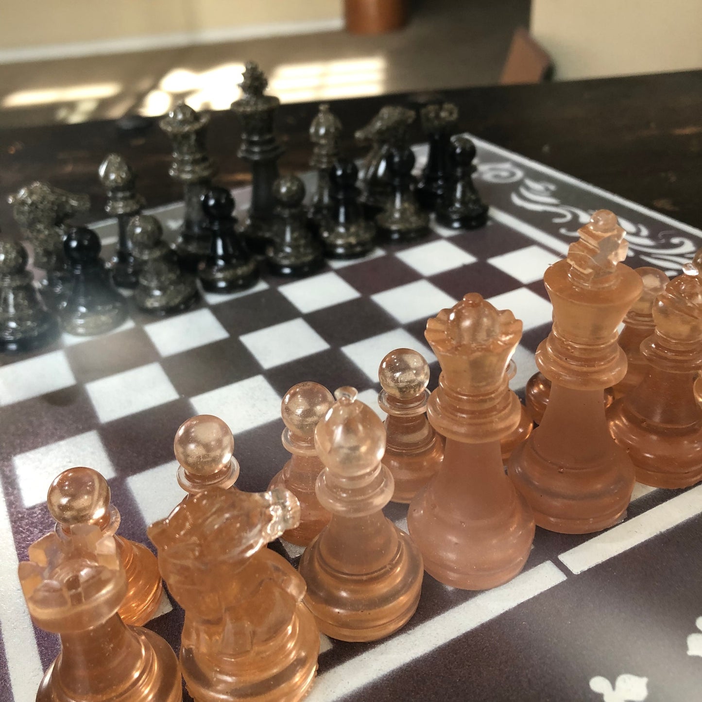 Cosmic Space - Painted Chess Set
