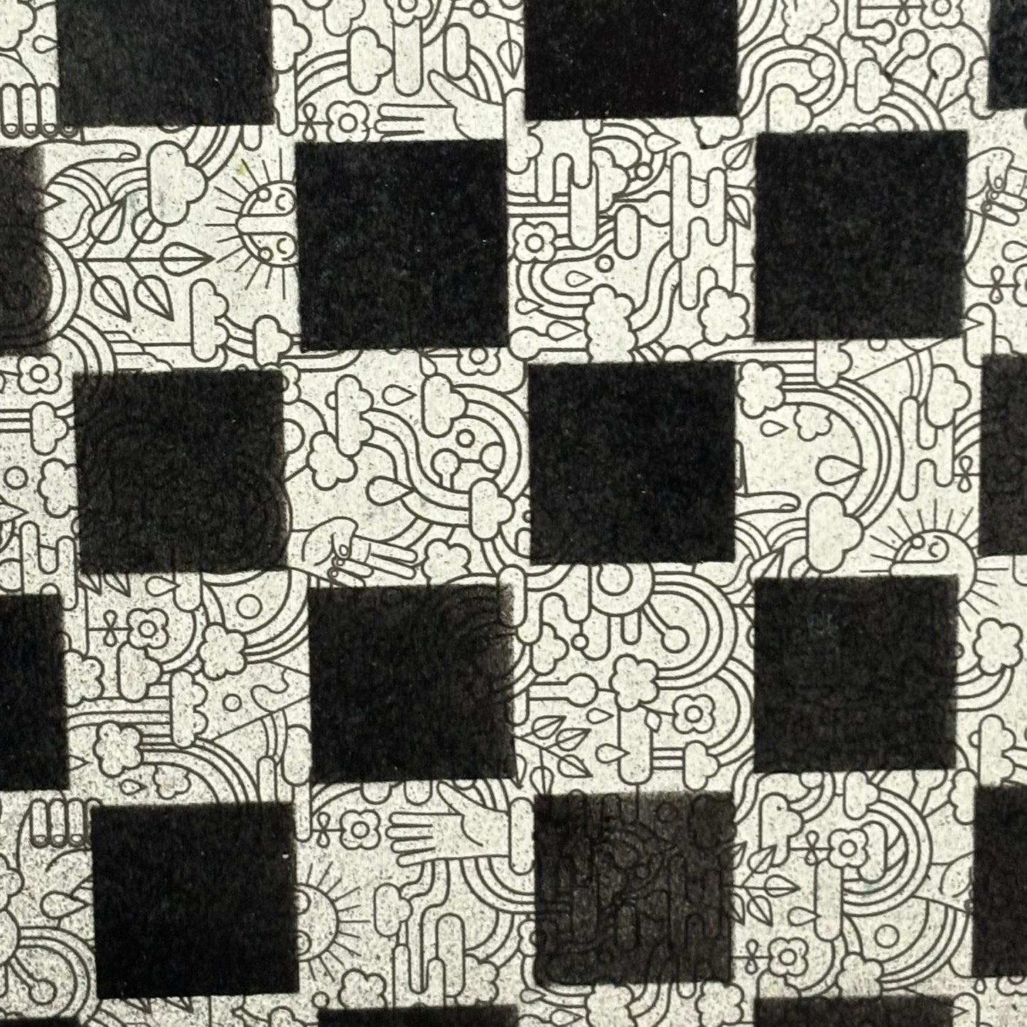 Miami Orange - Painted Double Sided Chess Board