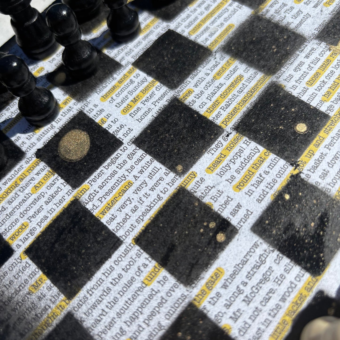 Study Book - Scrapbook Chess Set