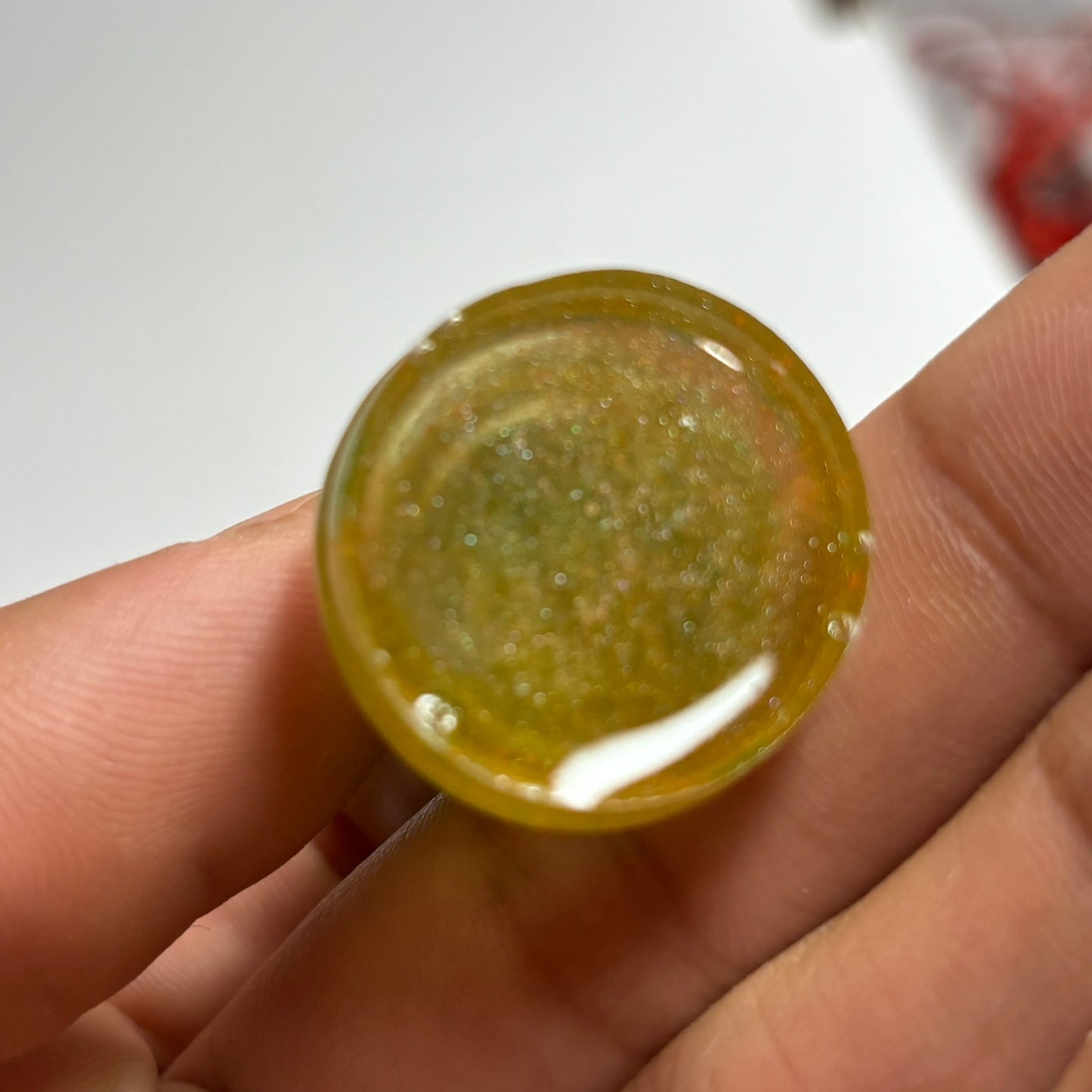 Yellow Green Rook - Handmade Resin Keychain