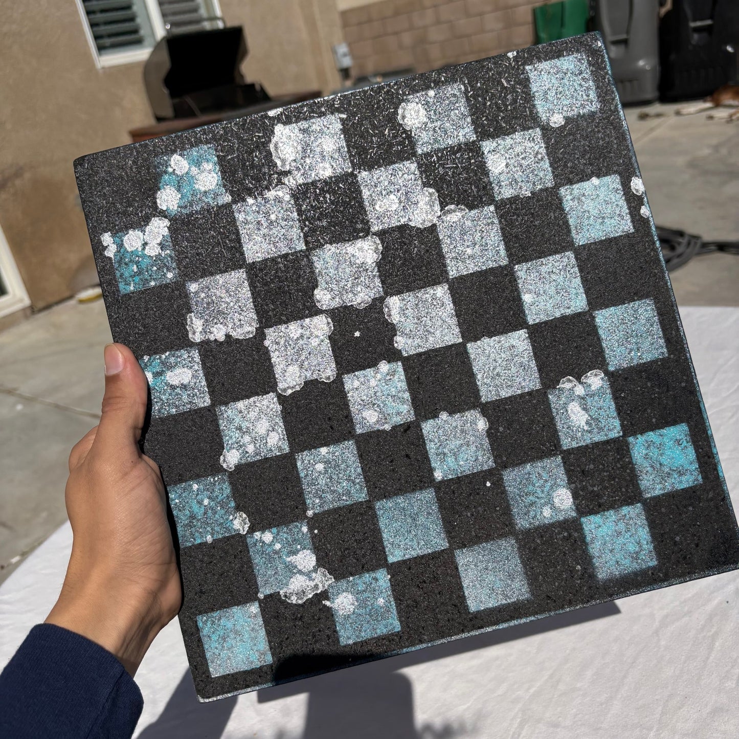 Black & Blue - Chinese Edition Chess Set