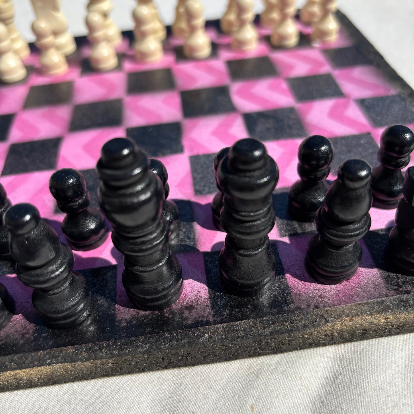 Pink Design - Scrapbook Chess Set