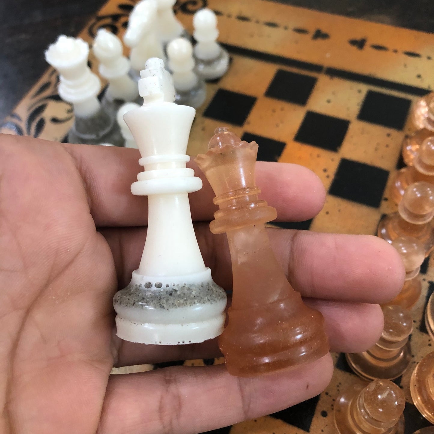 Safari Orange - Painted Chess Set
