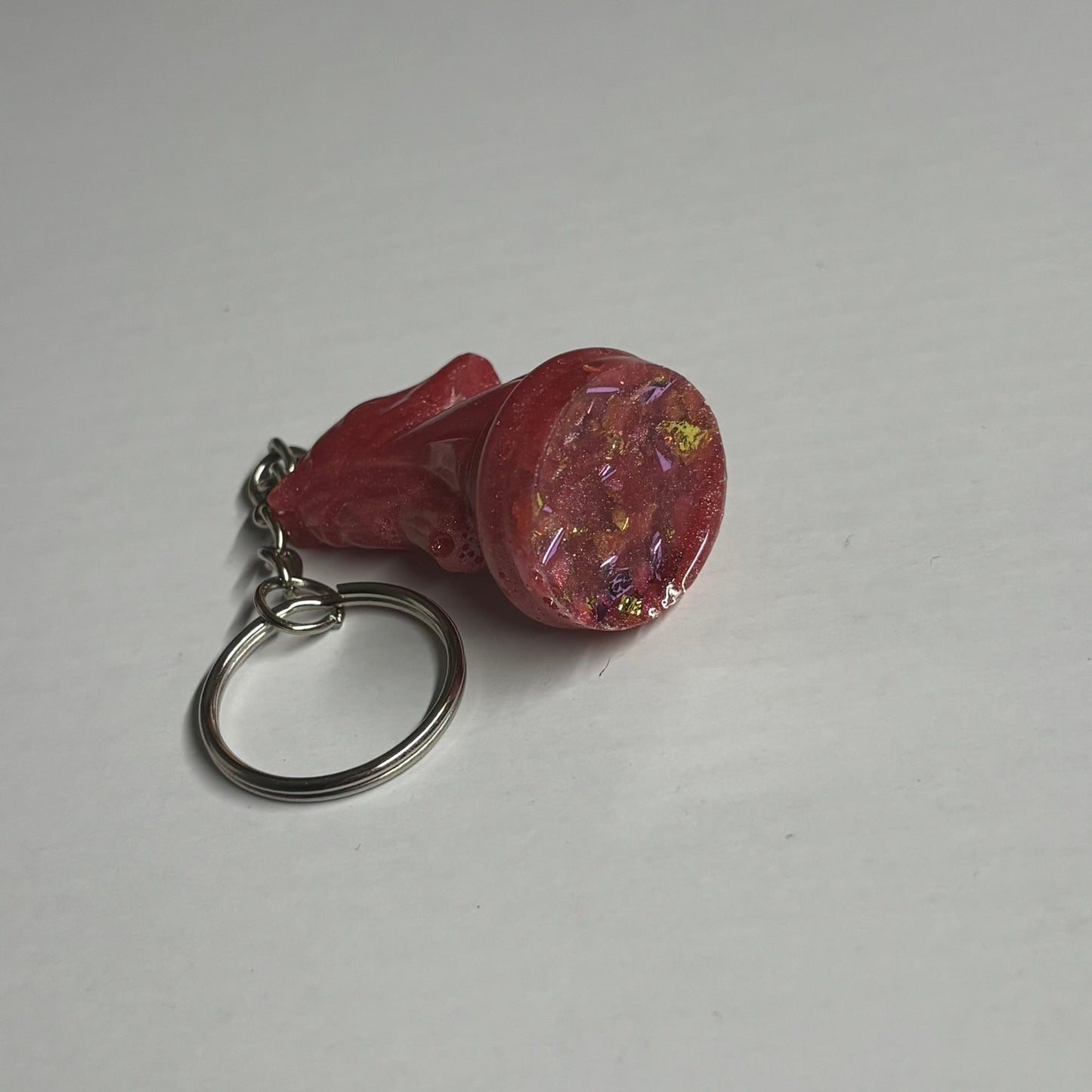 Solid Pink Knight - Handmade Resin Keychain