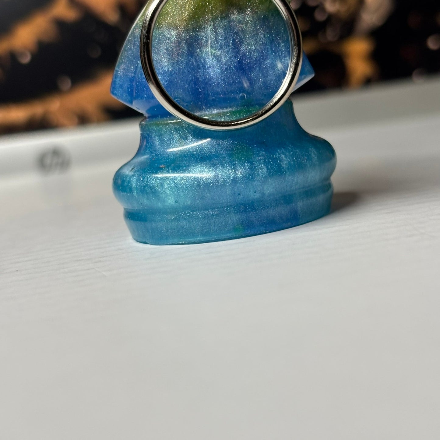 Colorful Knight - Handmade Resin Keychain - Large Edition