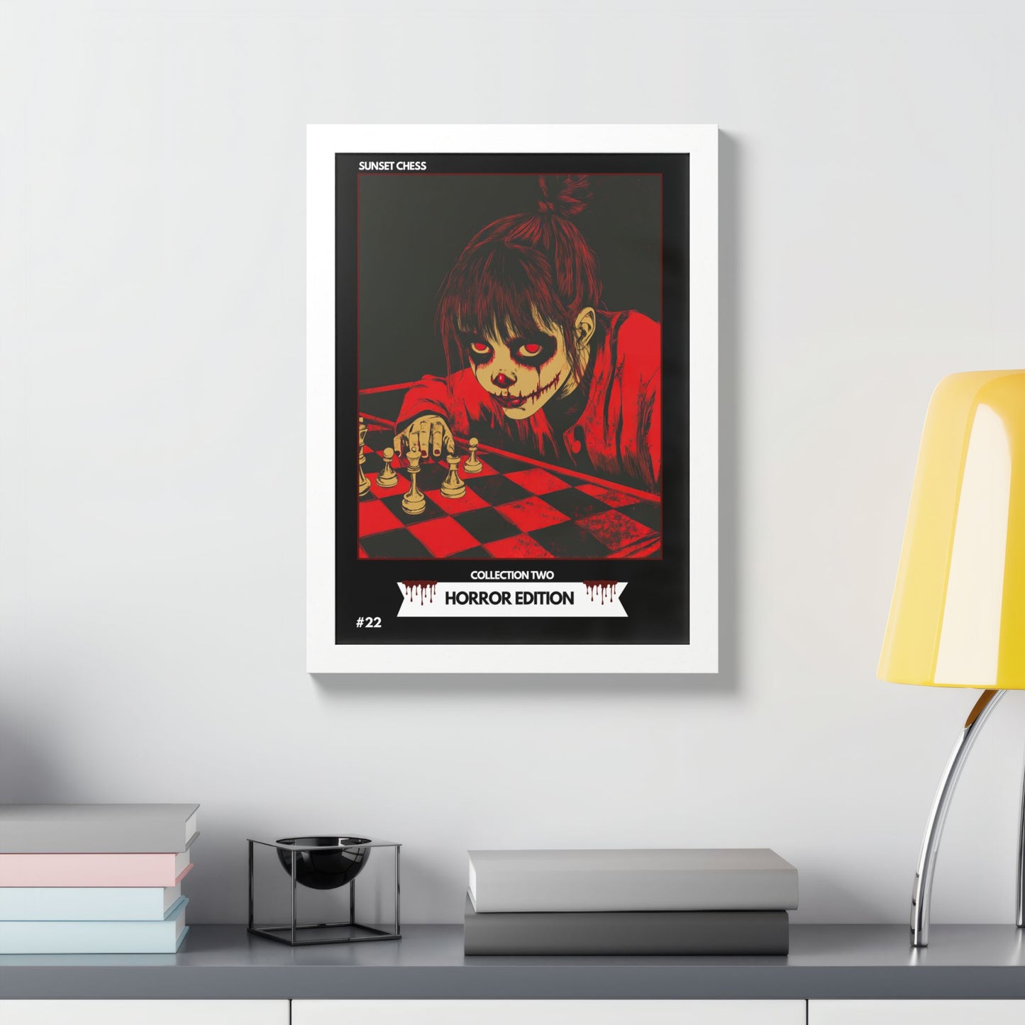 Horror Edition - Collection 2 Card #22 - Sunset Card Poster Framed 12"x16"