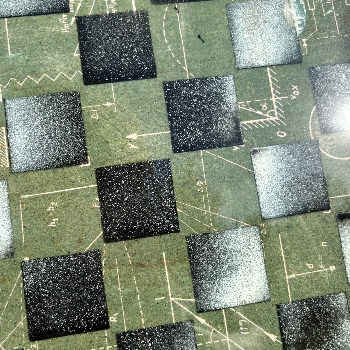 Math On The Board - Resin Coated Chess Board