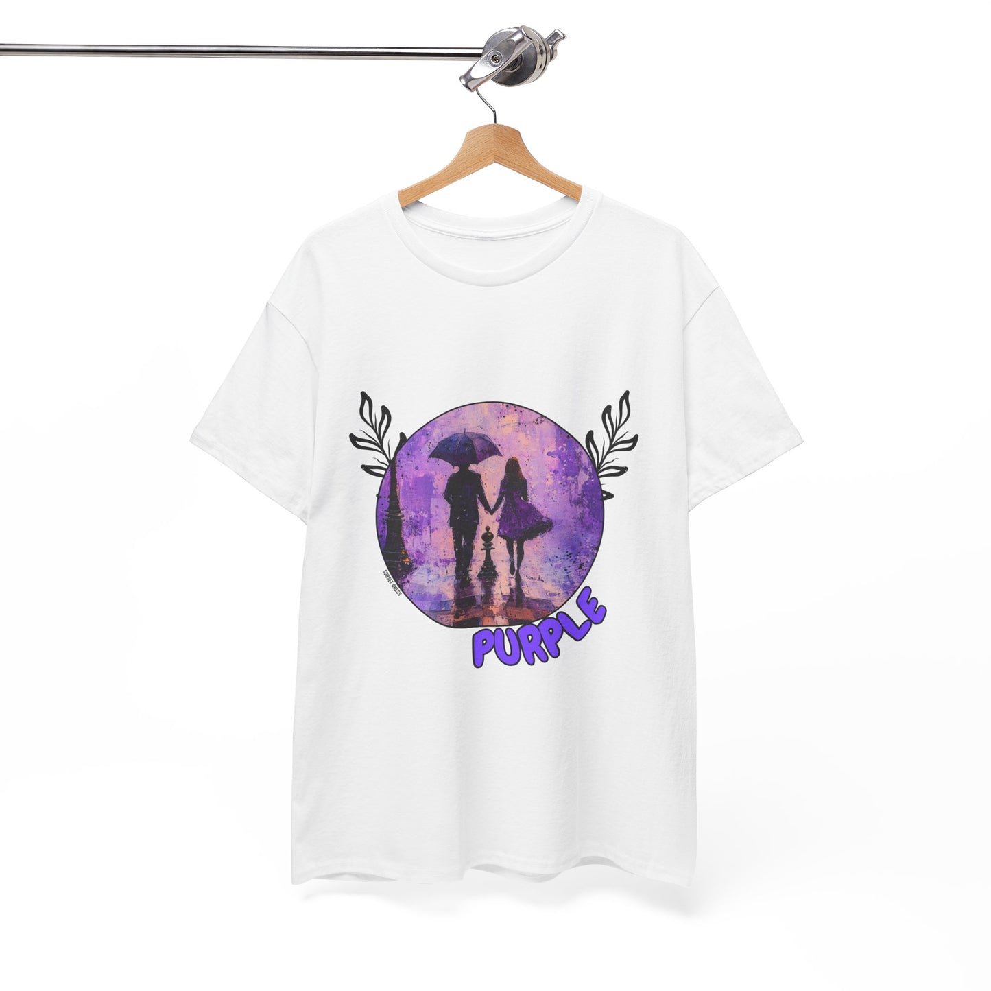 Purple Rain - White Chess T Shirt