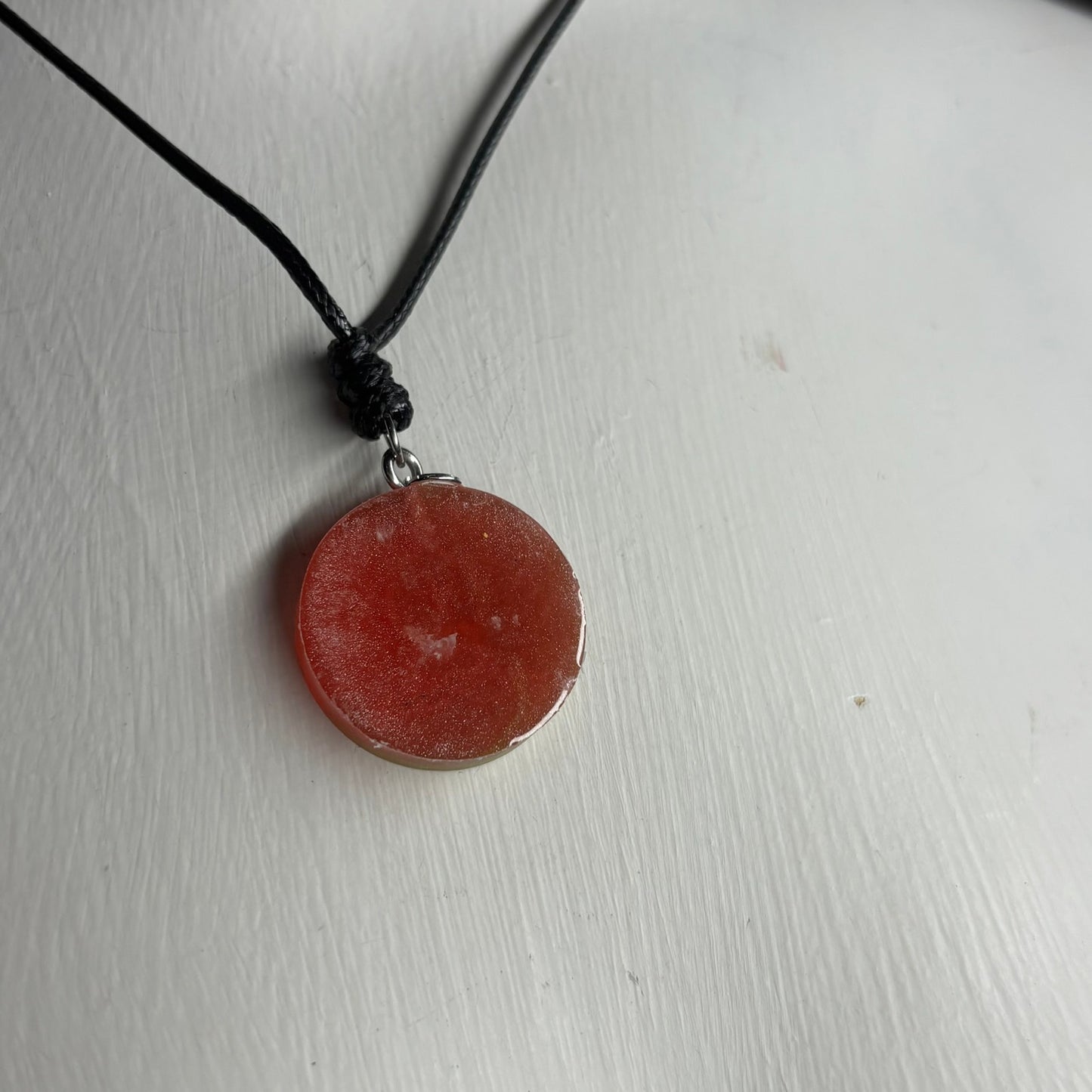 Green & Pink Bishop - Handmade Resin Chess Necklace