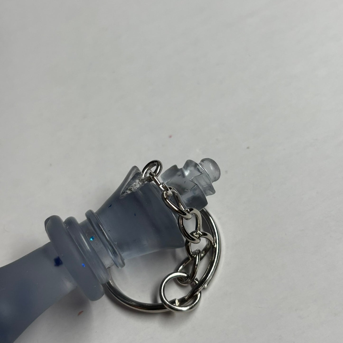 Clear Blue King - Handmade Resin Keychain