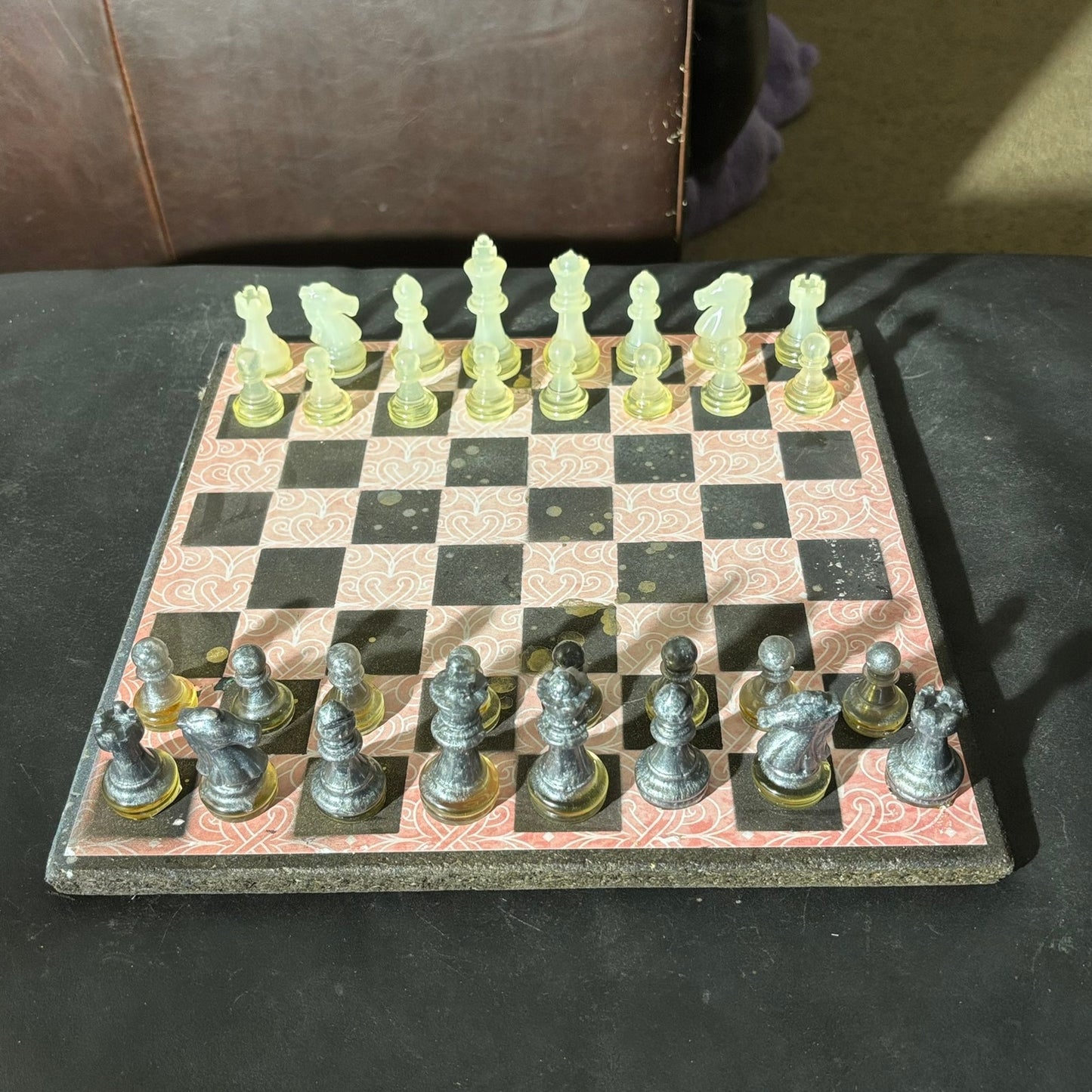 Peach Pink - Scrapbook Chess Set