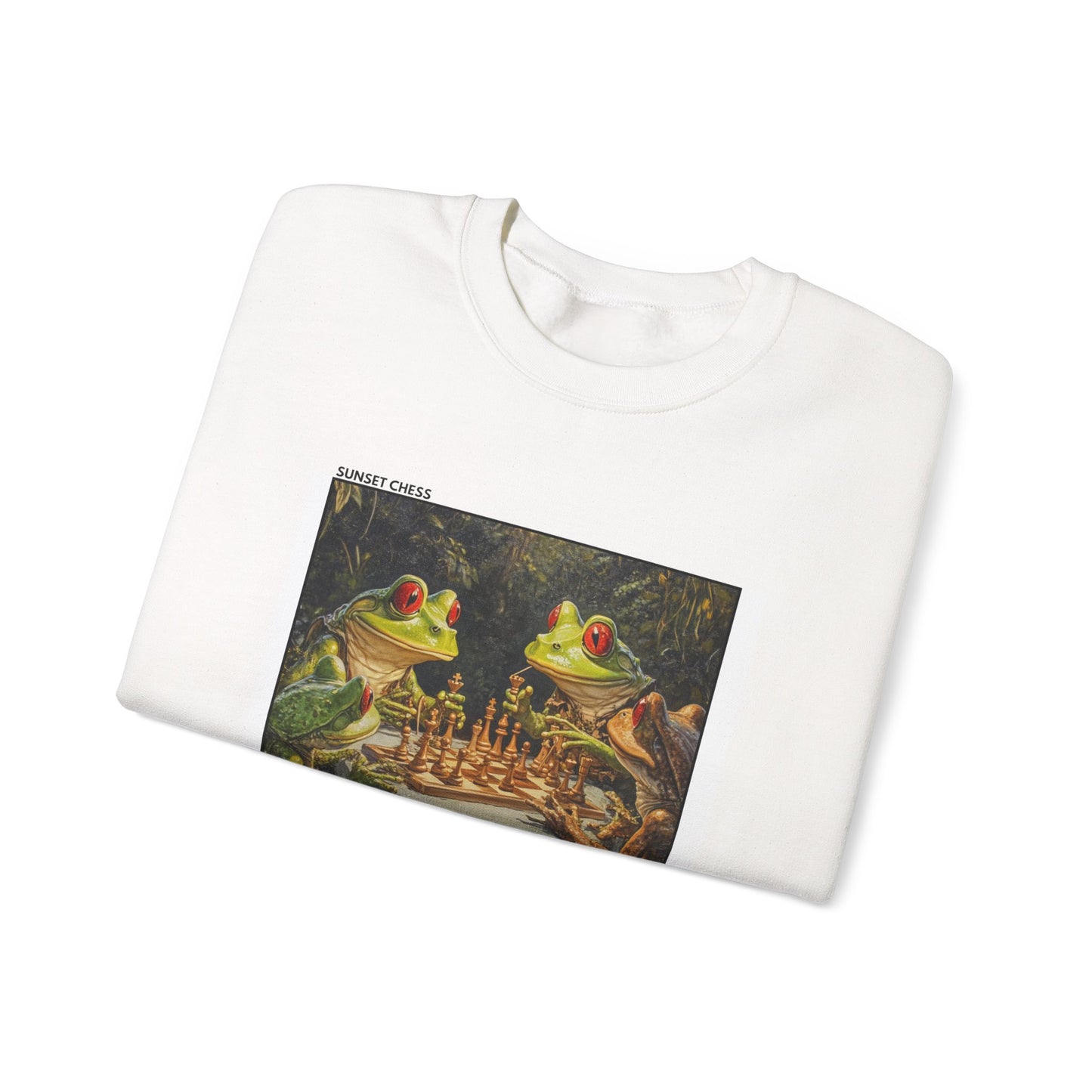 Ridgeway Frogs - White Chess Crewneck Sweater